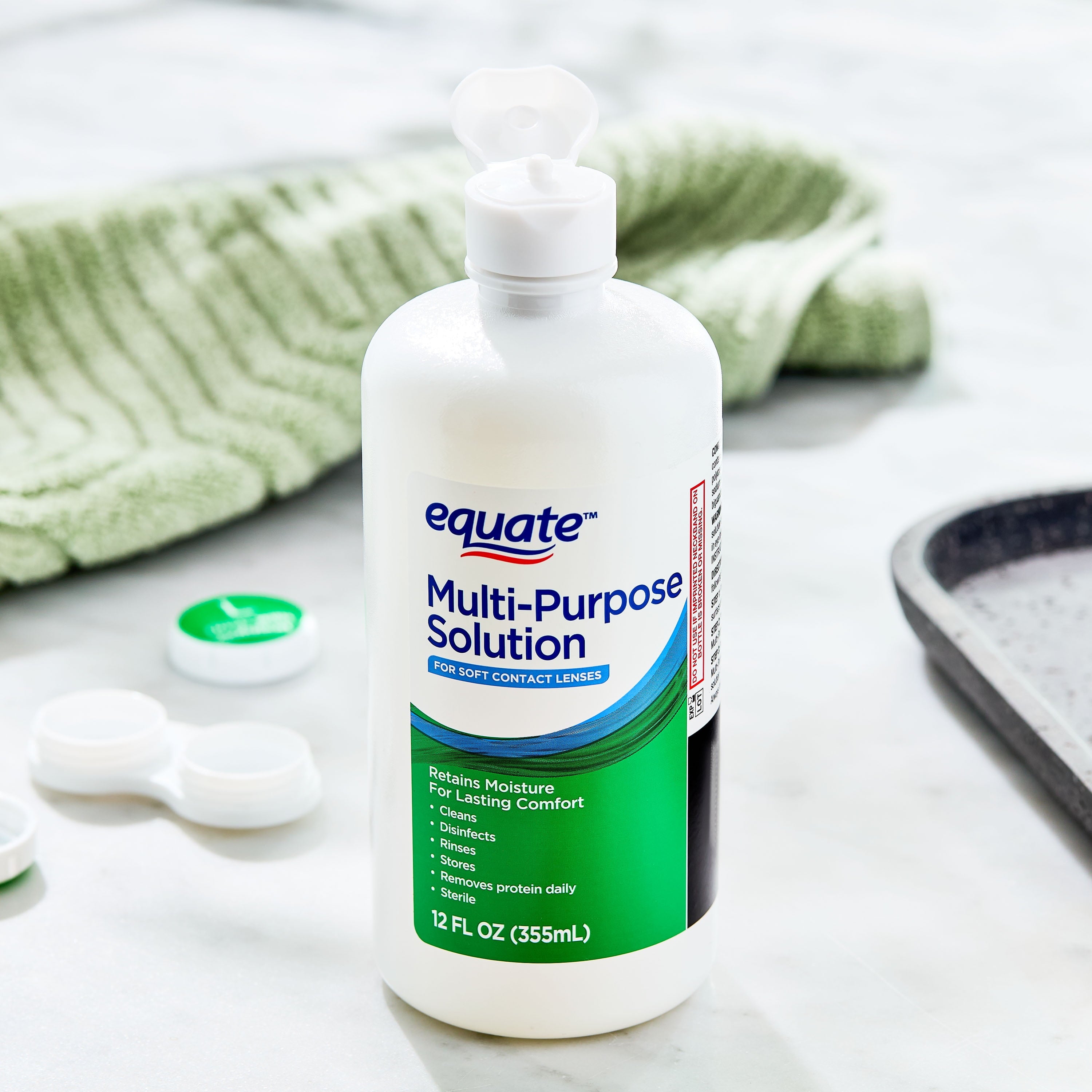Equate Multi-Purpose Solution for Soft Contact Lenses, 24 fl oz (2x12 fl oz), Compare to Opti-Free Replenish