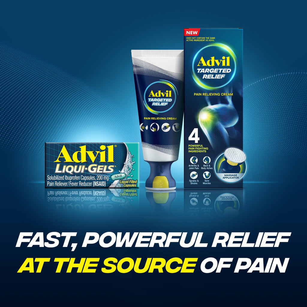 Advil Liqui-Gels Pain Relievers for Headache Relief, Fever Reducer Liquid Filled Capsules, 200 Mg Ibuprofen, 2X80 Count