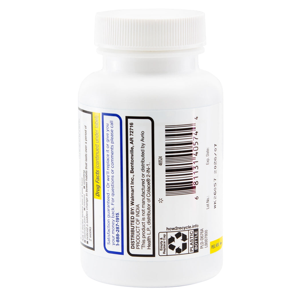 Equate Stool Softener Plus Stimulant Laxative Tablets for Constipation, 240 Count, Compare to Colace® 2-IN-1 Active Ingredients