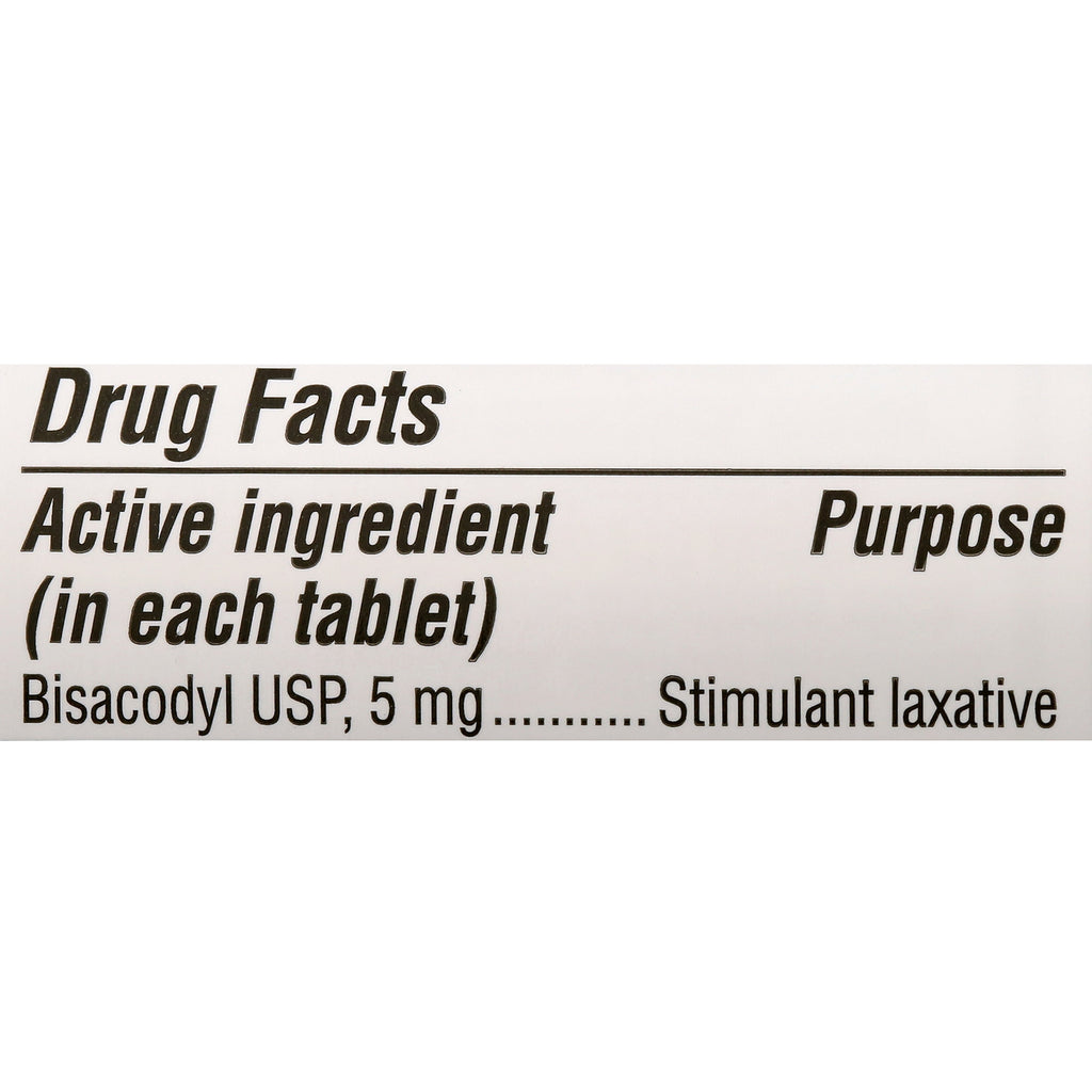 Equate Bisacodyl USP Constipation Relief Gentle Laxative Tablets, 5 mg, 100 Count