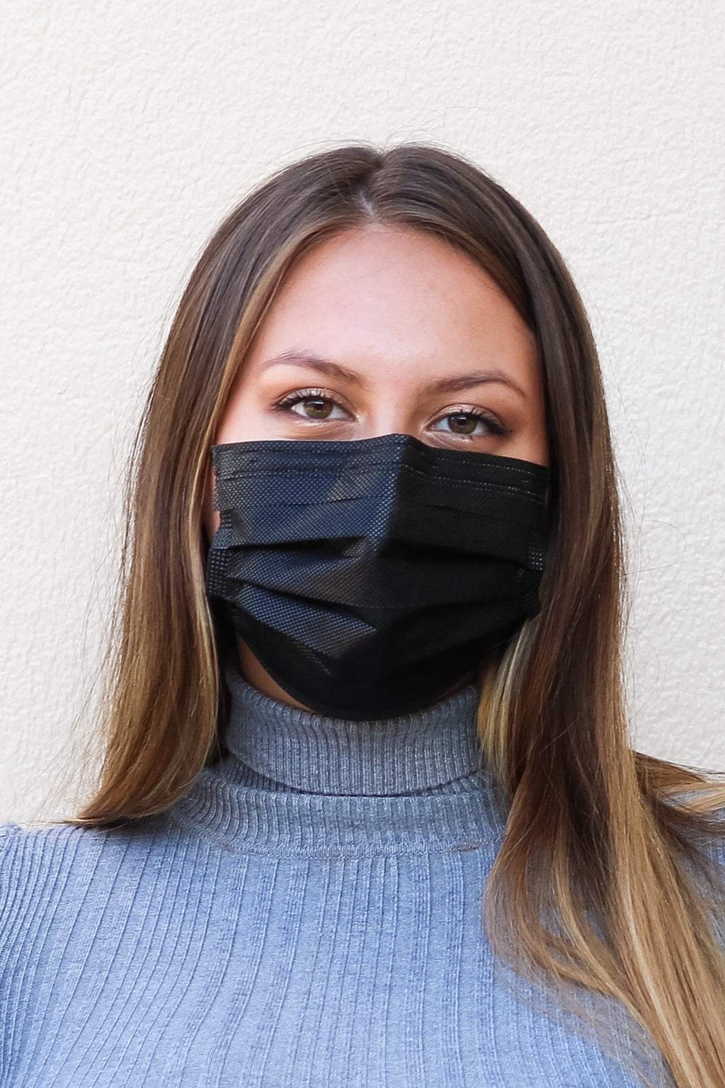 Equate Earloop Disposable Face Masks, Black, 25 Count