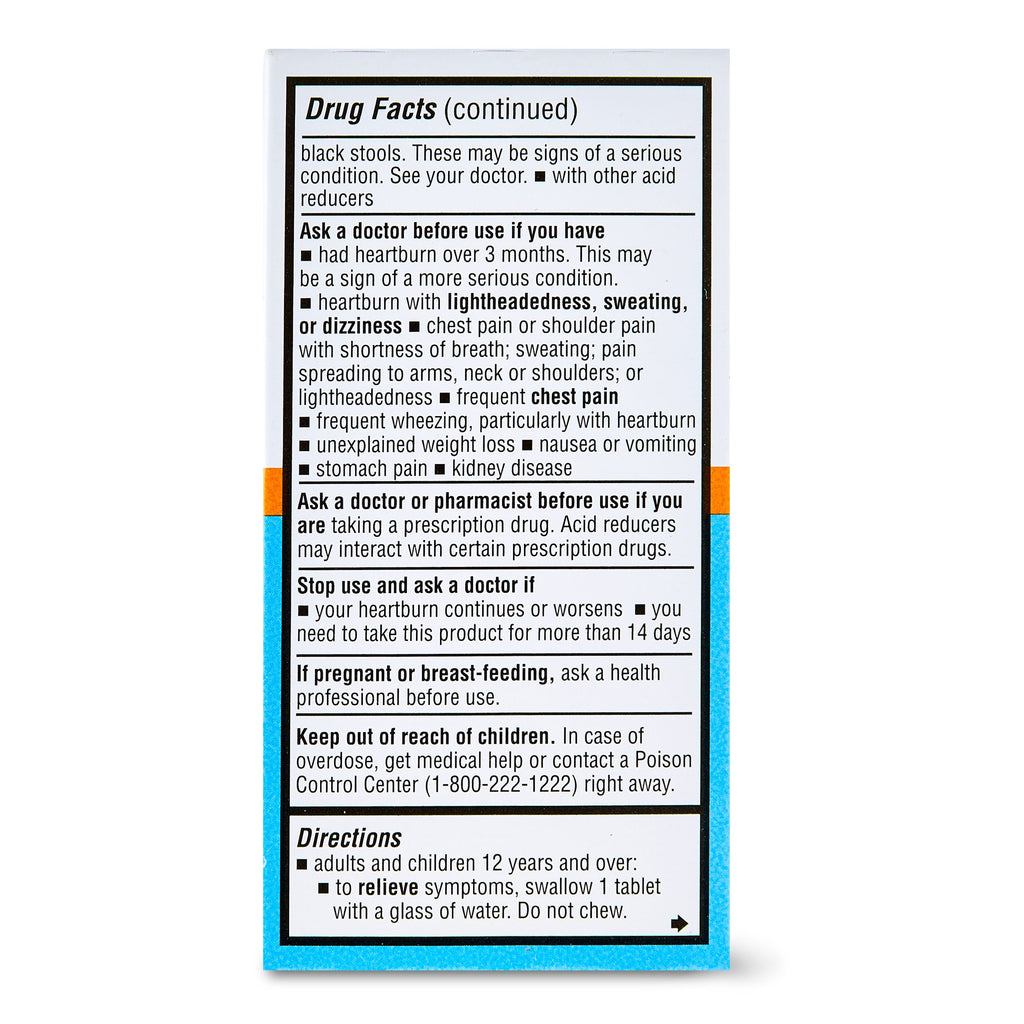 (3 pack) Equate Maximum Strength Famotidine 20mg Tablets, 200 Count, Compare to Maximum Strength Pepcid® AC Active Ingredient