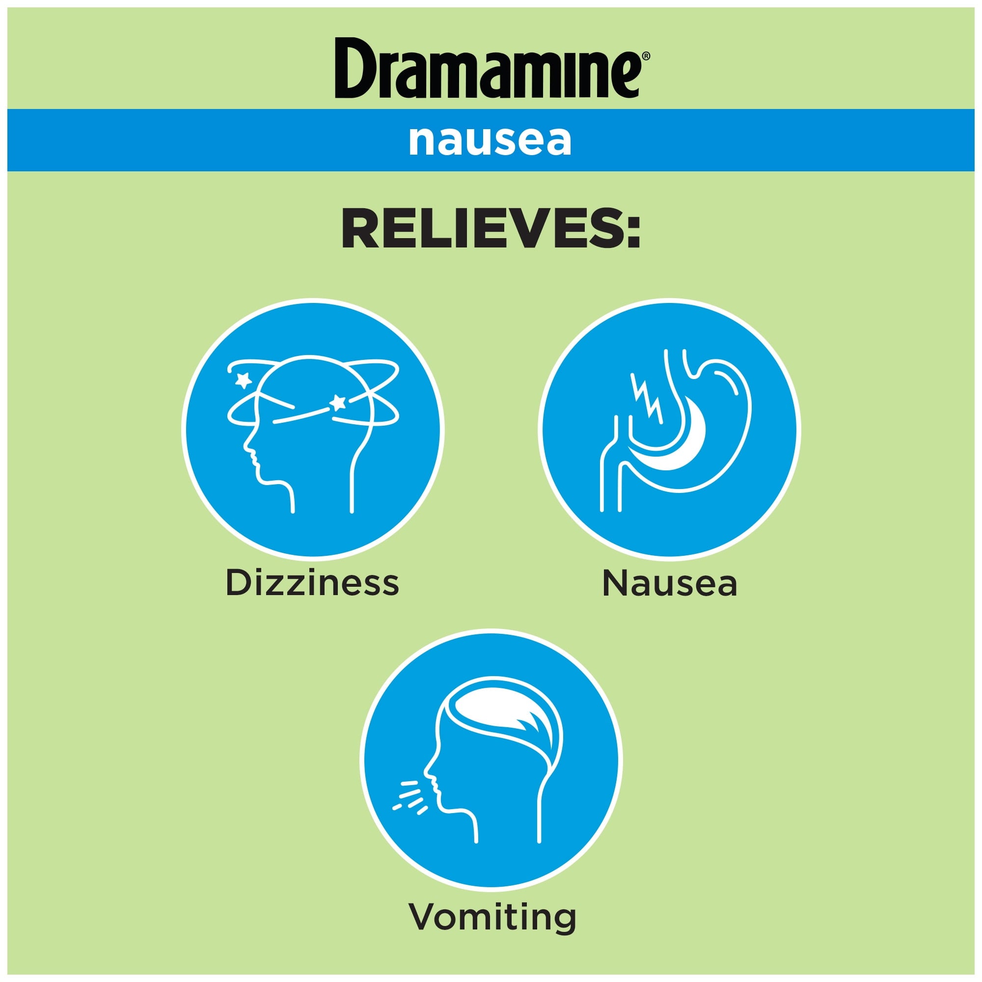 Dramamine Nausea Long Lasting, Nausea Relief Tablets, 10 Count