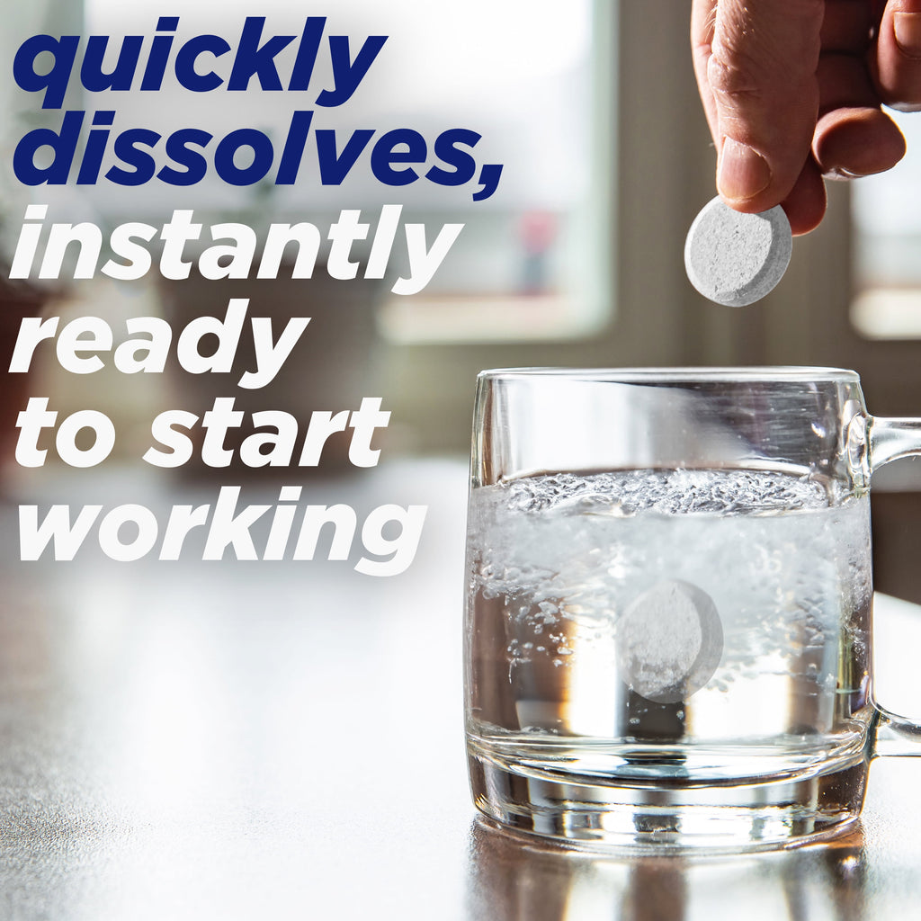 Alka-Seltzer Plus Powerfast Fizz Severe Cold Medicine, Orange Zest Effervescent Tablets, 24 Count