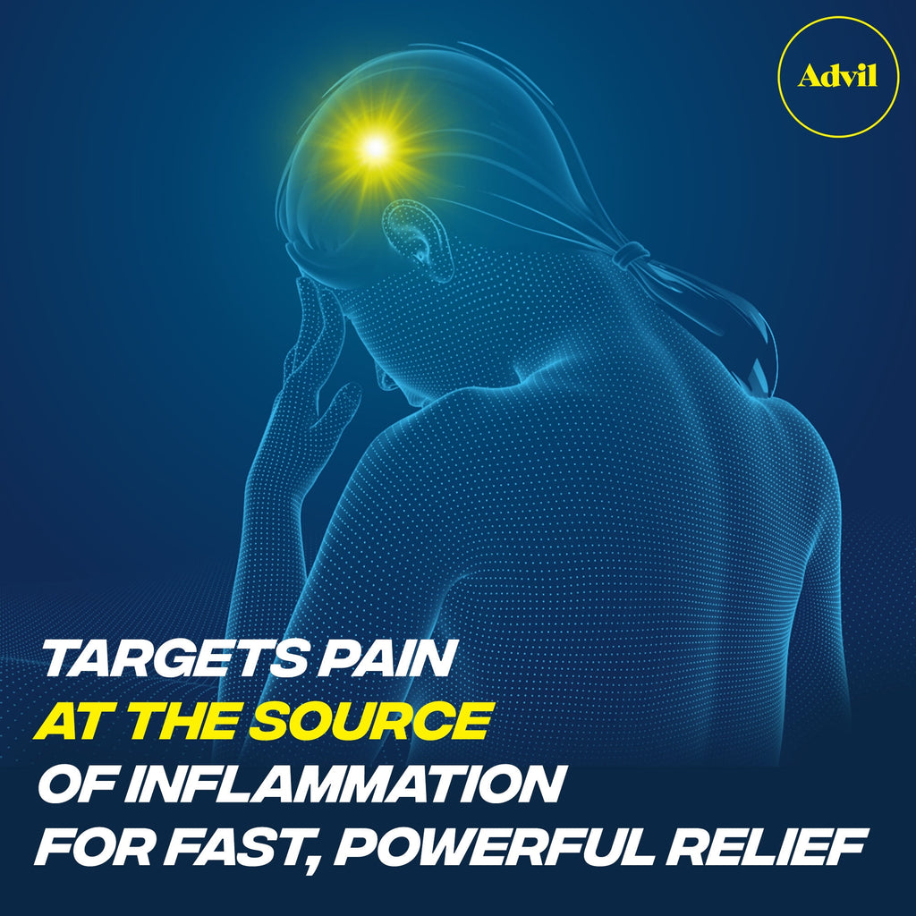 Advil Pain Relievers and Fever Reducer Coated Tablets, 200 Mg Ibuprofen, 50 Count