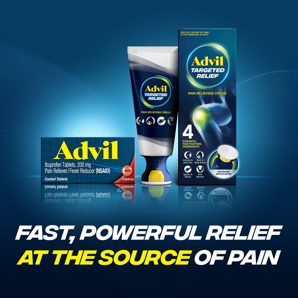 Advil Pain Relievers and Fever Reducer Coated Tablets, 200 Mg Ibuprofen, 50 Count