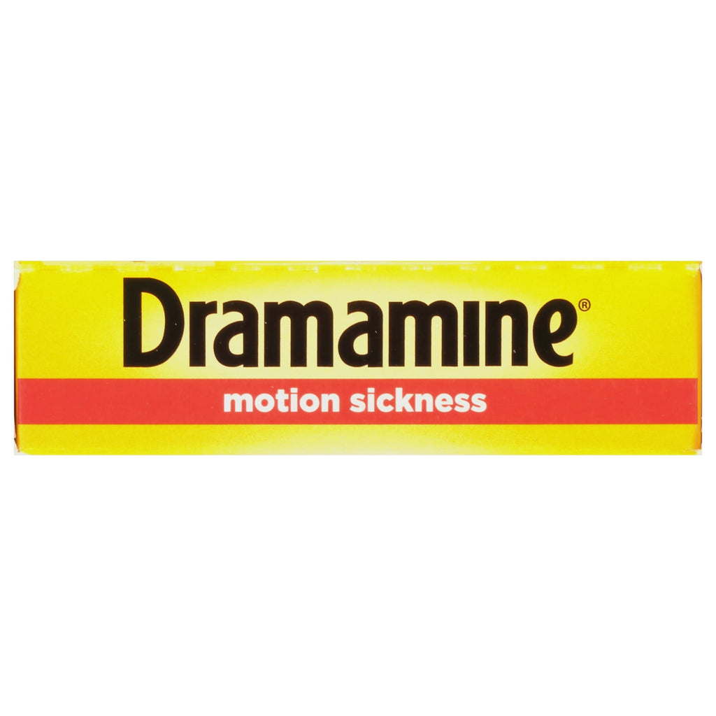 Dramamine Chewable Less Drowsy, Motion Sickness Relief, Raspberry Cream Flavor, 12 Count