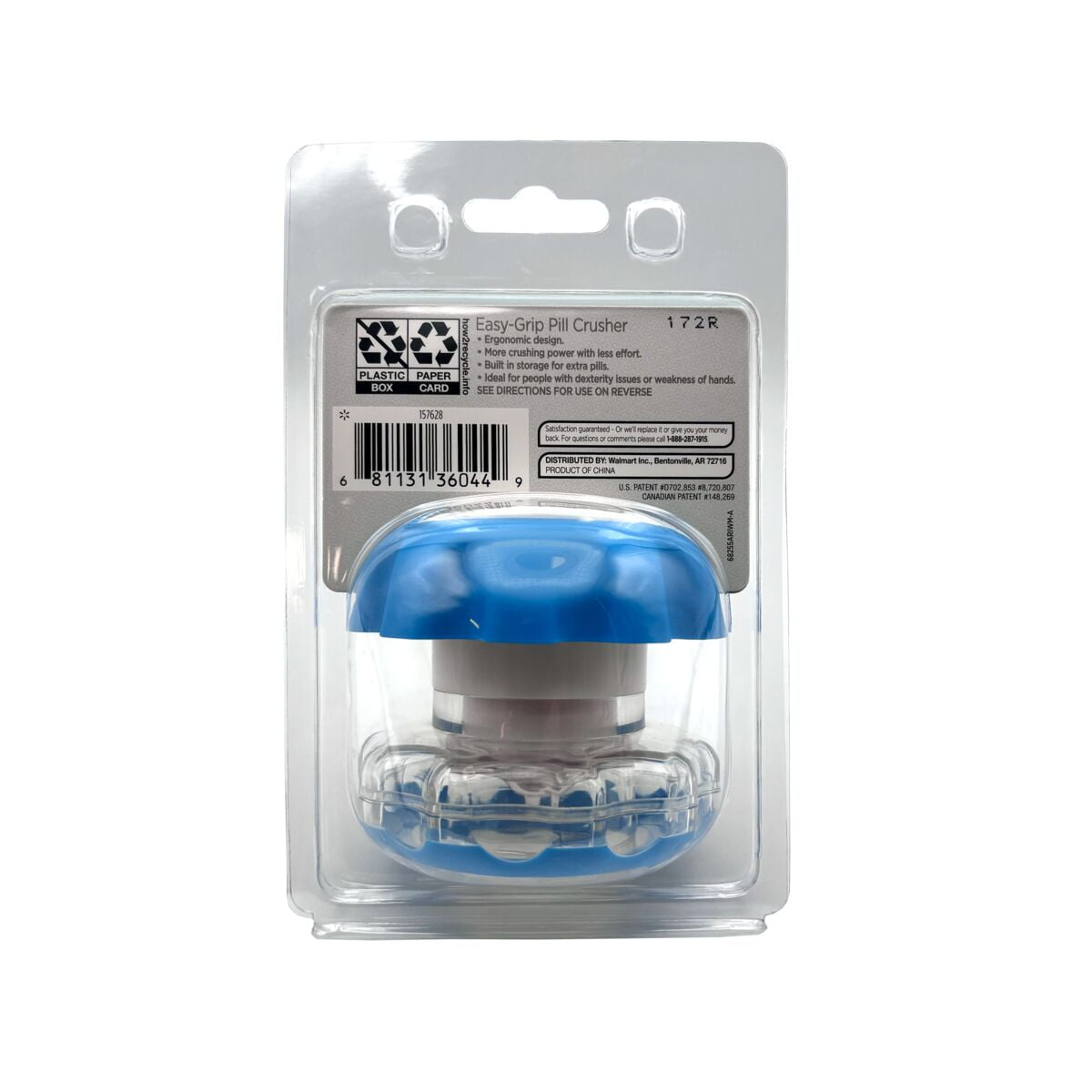 Equate Easy Grip Pill Crusher, Colors May Vary
