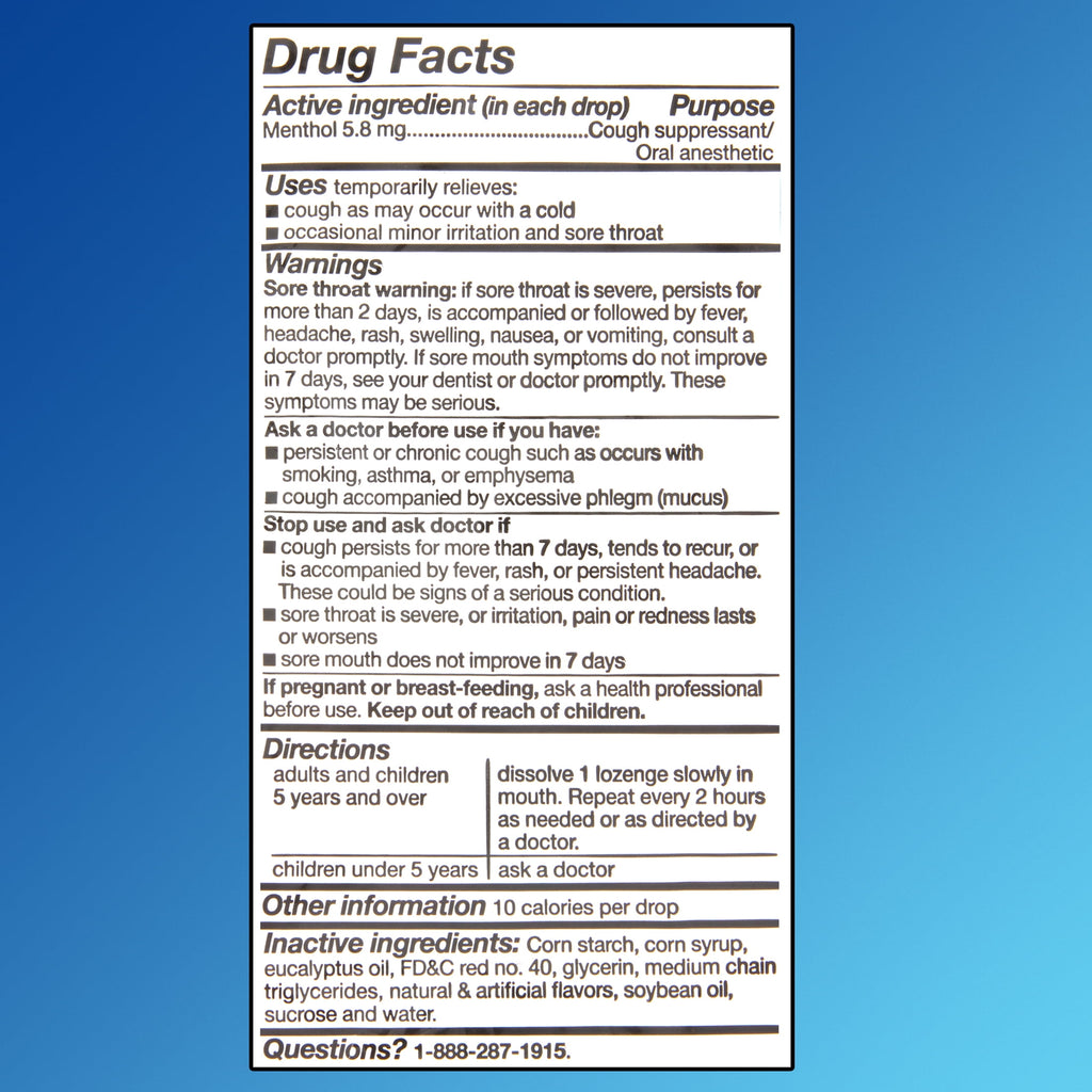 Equate Sore Throat and Cough Relief Menthol Cough Drops, Cherry Flavor, 160 Count, Compare to the Active Ingredient in HALLS®