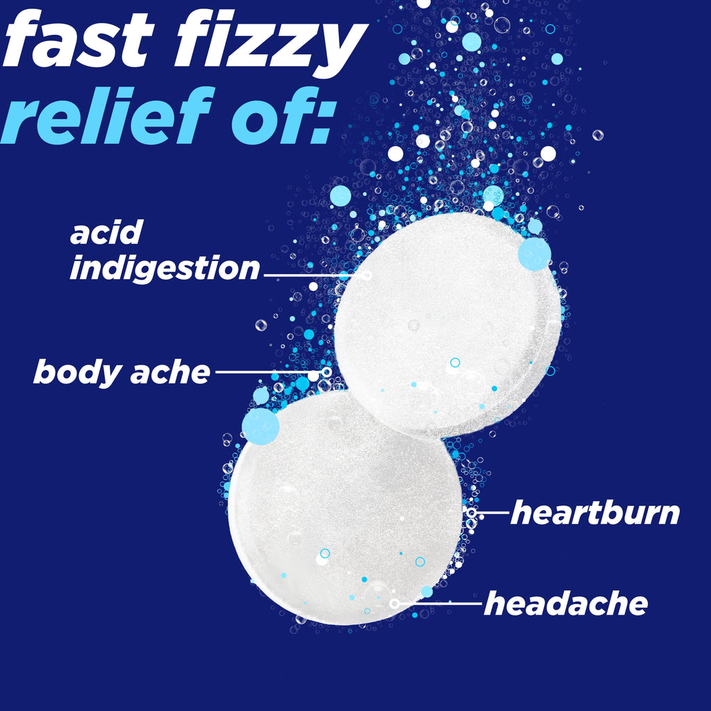 Alka-Seltzer Heartburn + Pain, Aspirin + Antacid Tablets for Fast Pain Relief, Heartburn Relief & Acid Indigestion Relief, 72 Ct